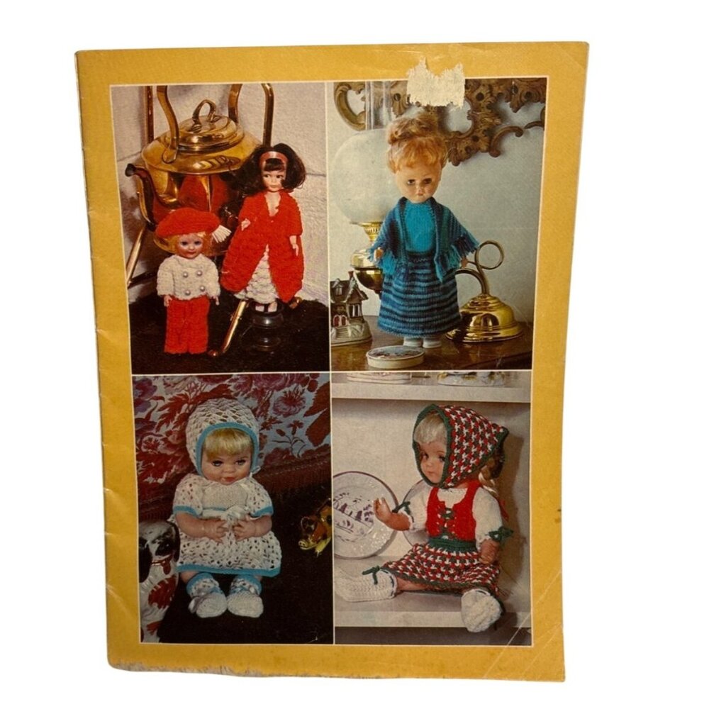 Vintage 1970s Knitting & Crochet Pattern Booklet Dolls Pets Blankets etc